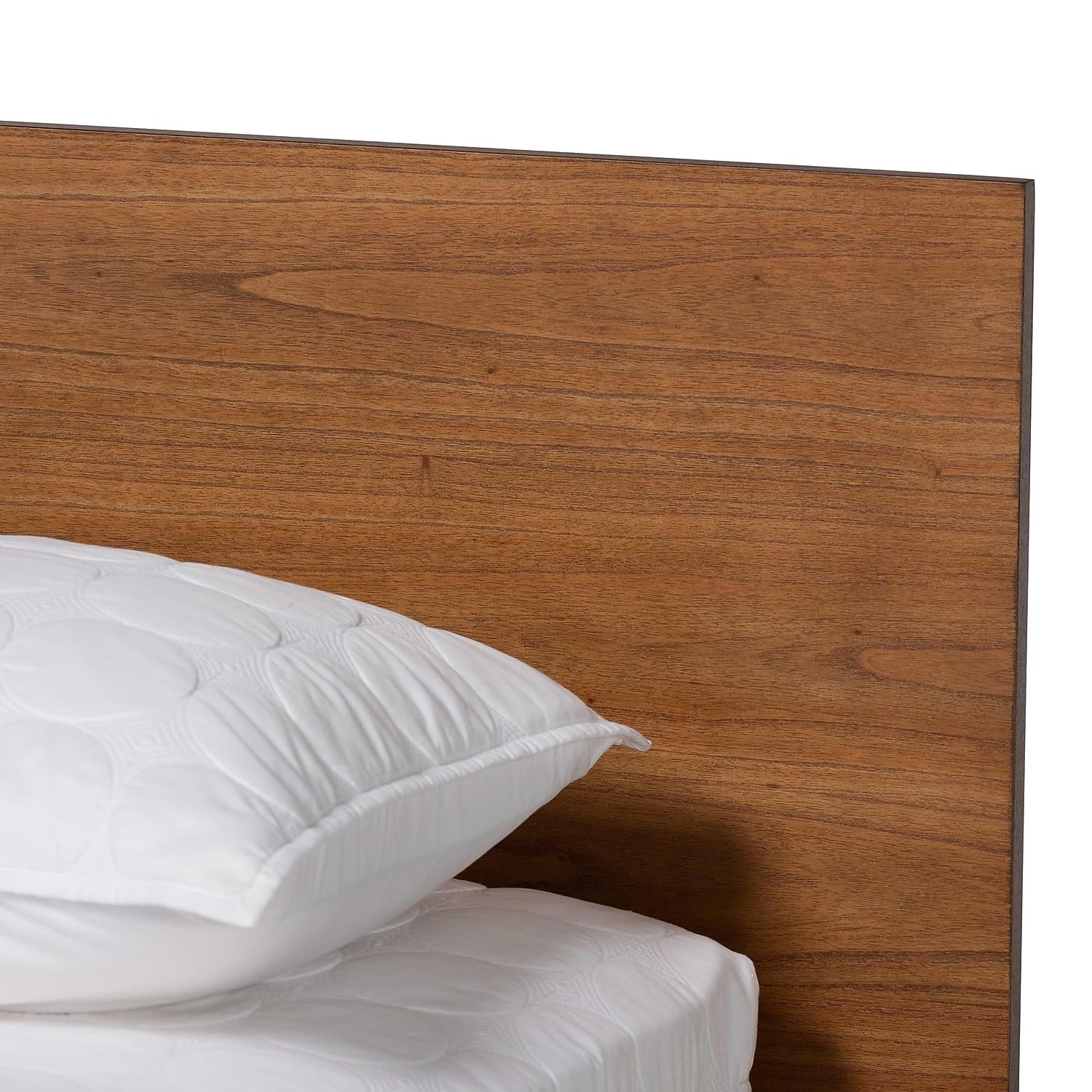 Baxton Studio Wheatley Platform Bed, King, Walnut Brown (235-13245-HiT)