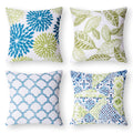 Phantoscope New Living Blue&Green Decorative Throw Pillow Case Cushion Cover 18 ' X 18 ' 45 X 45 Cm Set Of 4