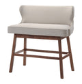 Baxton Studio Gradisca Modern and Contemporary Light Beige Fabric Button-tufted Upholstered Bar Bench Banquette