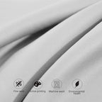 Ntbay 500 Thread Count 100% Egyptian Cotton King Pillowcases, Super Soft And Breathable Envelope Closure Pillow Cases, 20X36 Inches, Light Grey