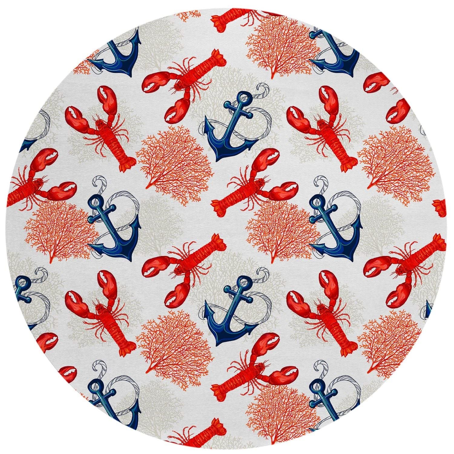 Harbor Ha4 Ivory Coastal Rug Round 8' X 8'