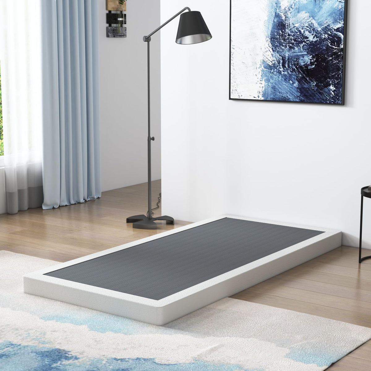 Vehowy 4 Inch Box Spring For Twin Bed,Twin Size Box Spring Only,Heavy Duty Mattress Foundation,Metal Bed Base,Non-Slip,Easy Asse