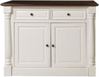 Crosley Furniture Shelby Traditional Sideboard Buffet Cabinet With Storage, White