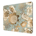 Niniubye Mouse Pad, 30% Thicker Retro Flower Bird Theme Computer Pad, Anti-Slip Rubber Mouse Mat With Stitched Edges For Gaming,