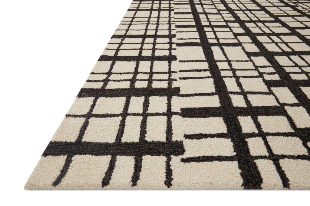 Loloi Chris Loves Julia X Polly Black/Ivory 2'-3'' X 3'-9'' Accent Rug