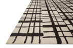Loloi Chris Loves Julia X Polly Black/Ivory 2'-6'' X 7'-6'' Runner Rug