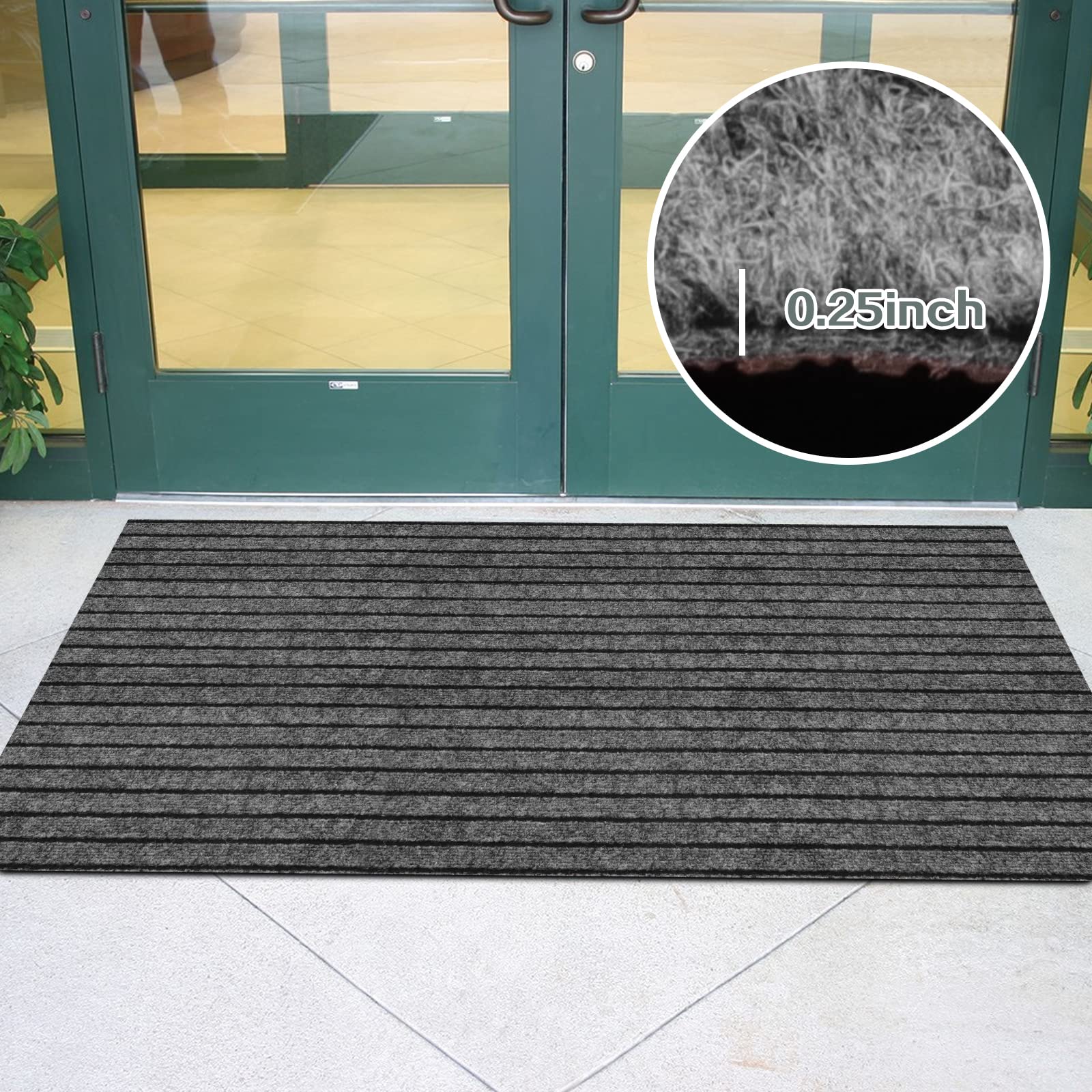 Custom Size Runner Rug 3 Ft X 47 Ft, Zgr 2-82Ft Carpet Runners Hallway Entryway Kitchen Garage Laundry Room Area Rugs With Non-S