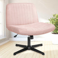 NEO Chair Criss Cross Chair No Wheels Armless Cross Legged Office Desk Wide Comfy Vanity Makeup Chair Adjustable Computer Task f