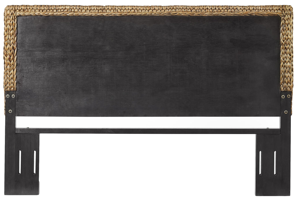 Crosley Furniture Edgewater Boho Natural Fiber Handwoven Rattan Headboard for King Size Bed, Seagrass, King