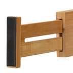 Cortesi Home Traci Natural Bamboo Spring Loaded Adjustable Drawer Dividers, Set Of 4, Brown