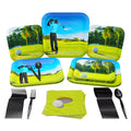 Golf Party Supplies Pack (100 Pieces for 16 Guests) - Golf Party Decorations, Sports Themed Birthday, Golf Ball Plates and Napki
