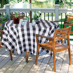 Ehousehome Outdoor And Indoor 60Inch Round Tablecloth With Umbrella Hole And Zipper, Waterproof Zippered Patio Table Cloths, Spring/Summer Table Covers For Backyard Circular Table/Bbqs/Picnic