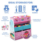 Delta Children Design And Store 6 Bin Toy Storage Organizer, Trolls World Tour