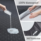 Bedlore Queen Mattress Protector, Waterproof Noiseless Mattress Cover With Deep Pocket For 6-18 Inches Mattress, Soft Breathable