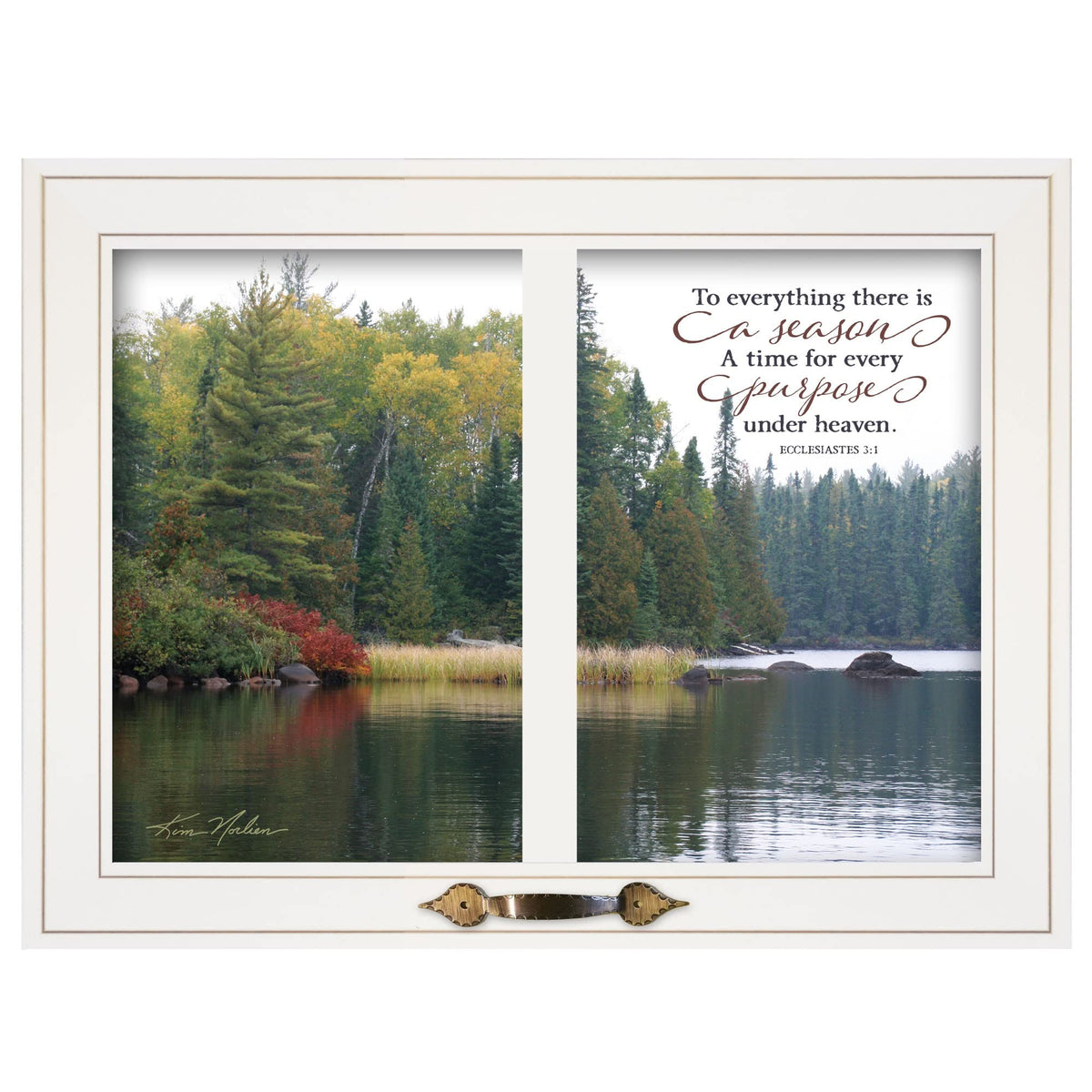 To Everything There Is A Season 3 White Framed Print Wall Art