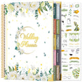 VinTS 176 Pages Wedding Planner,9 x 11 Countdown Wedding Planner Book and Organizer with Sticker Hardcover,Engagement Wedding Pl