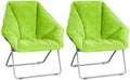 Zenithen Limited Portable Hexagon Folding Metal Framed Chairs, Perfect For Dorm Rooms, Bedrooms, Reading, Studing, Movies Gaming