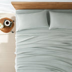 UGG Hedi Cali King Sheet Set - 4-Piece Luxury Cooling Sheets, Deep Pockets, Hypoallergenic, Mineral Green, Soft & Lightweight Bedding