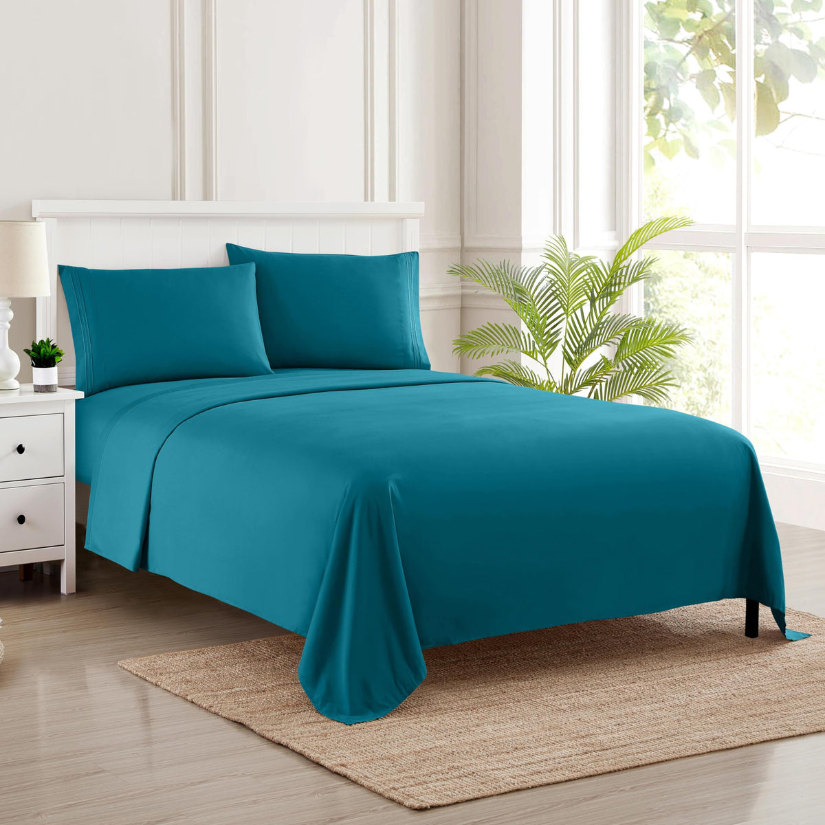 Twin Sheets - Breathable Luxury Sheets With Full Elastic & Secure Corner Straps Built In - 1800 Supreme Collection Extra Soft De