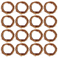 Grapevine Wreath Set, Marrywindix 16 Pieces Natural Vine Branch Wreath Christmas DIY Rattan Wreath Garland for Christmas Holiday