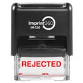 Supply360 As-Imp1105R - Rejected Stamp With By: & Date:, Red Ink, Heavy Duty Commerical Self-Inking Rubber Stamp, 9/16 ' X 1-1/