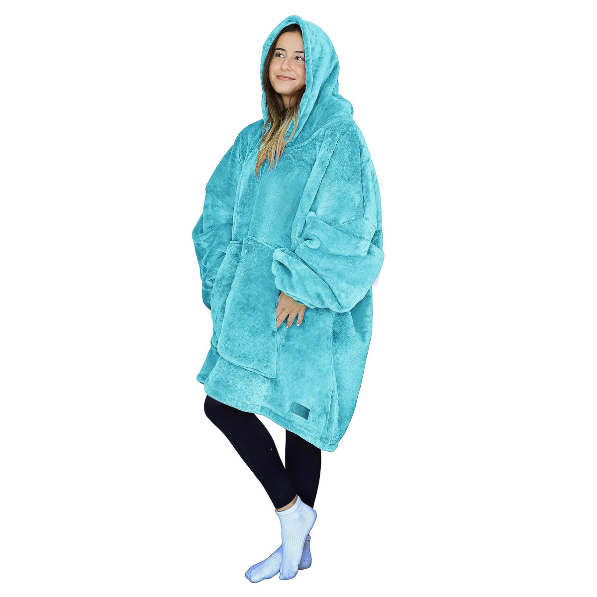 Tirrinia Oversized Hoodie Blanket Sweatshirt Comfortable Sherpa Giant Wearable Blankets Gift For Adults Men Women Teenagers Wife