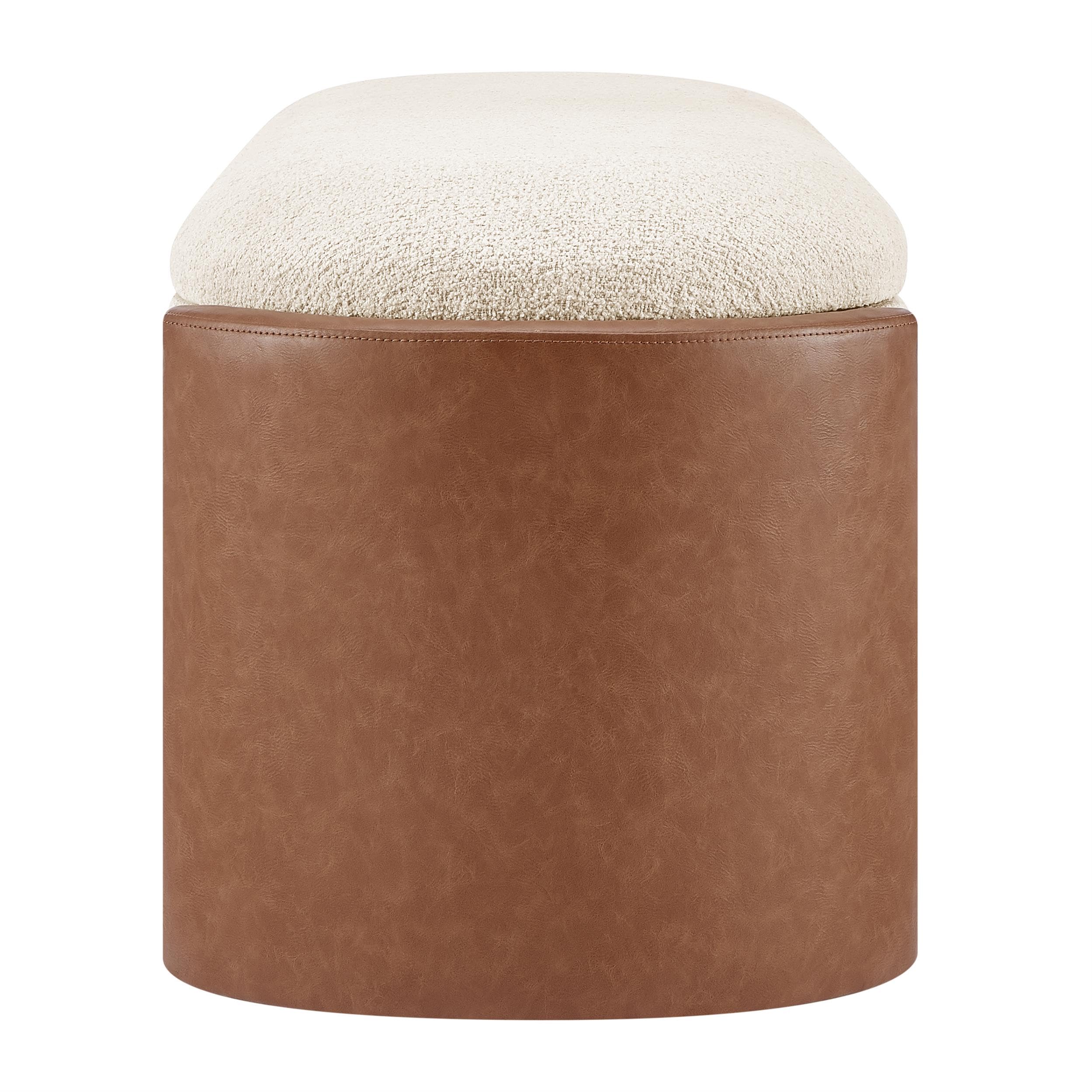 npd furniture and more Alyssa Fabric/PU Storage Bench