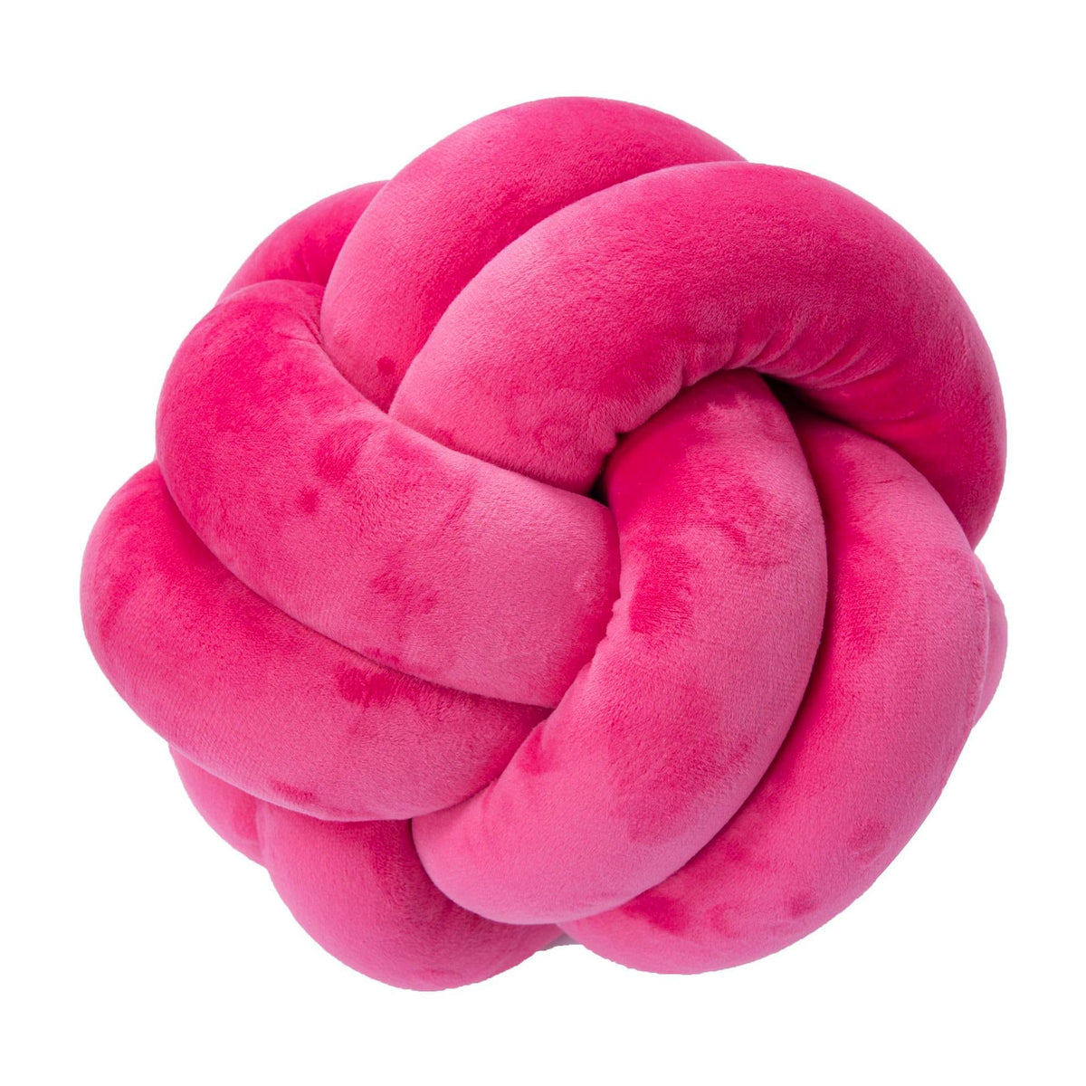 Fpywo Knot Ball Pillow Hot Pink Knot Pillow, Hot Pink Knot Pillow, Knot Throw Pillow, Handmade Plush Pillow Cushion For Bedroom,