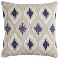 Rizzy Home | T11762 | 20"x20" Blue/White/Neutral Decorative Pillow | Down Fill
