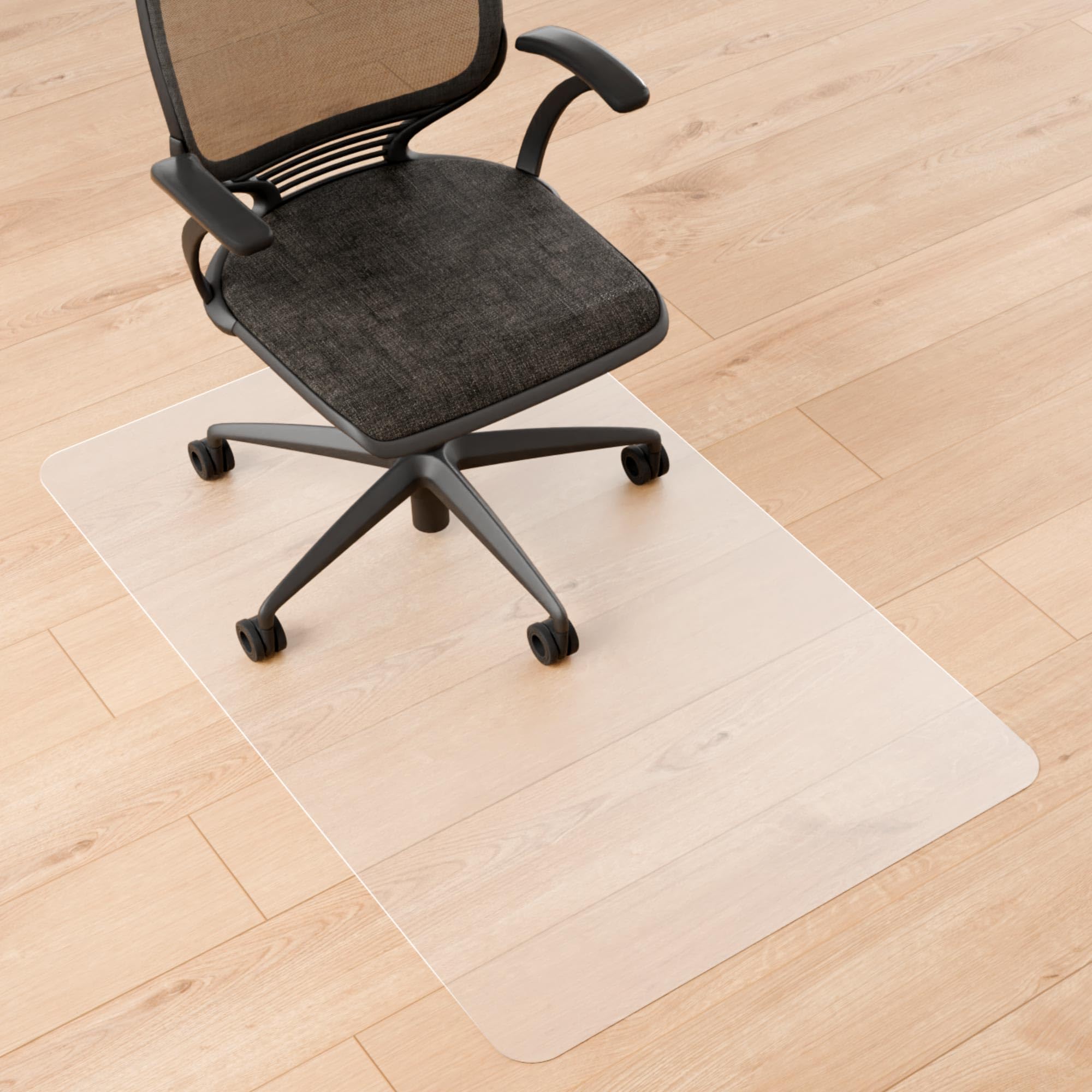 Naturei Chair Mat For Hard Floors- 48 ' X 30 ', Office Floor Mat For Rolling Chairs, Clear Plastic Desk Chair Mat, Easy Glide,