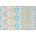 Sedona Sn2 Blue Bohemian Rug Rectangle 3' X 5'