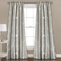 Lush Decor 16T000563 Room Darkening Window Panel Curtain Set, 84 x 52 + 2 Header, Gray