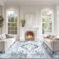 BESTSWEETIE Area Rug 9x12 Rugs for Living Room 9 x 12 Washable Rugs Non Slip Vintage Boho Living Room Rugs for Bedroom Dining Ro