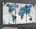 Living Room Wall Art Office Pictures Wall Decor for Bedroom Canvas World Map Art Kitchen Decor Framed Paintings for Wall Decorat