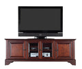 Crosley Furniture Lafayette Tv Stand For 65+ Inch Tvs, Entertainment Center With Adjustable Storage Shelves, Vintage Mahogany