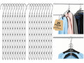 20PCS Heavy Duty Metal Space Saving Closet Chain Hangers | Retractable MultiLoop Clothes Organizer for Home Wardrobe, Dorm & Tr