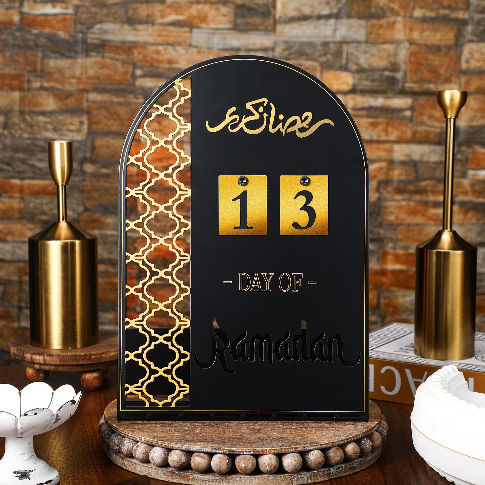 Chiisong Metal Ramadan Calendar Til Eid Decorations For Home 30 Days Ramadan Mubarak Countdown Calendar Eid Al Fitr Good Deeds M