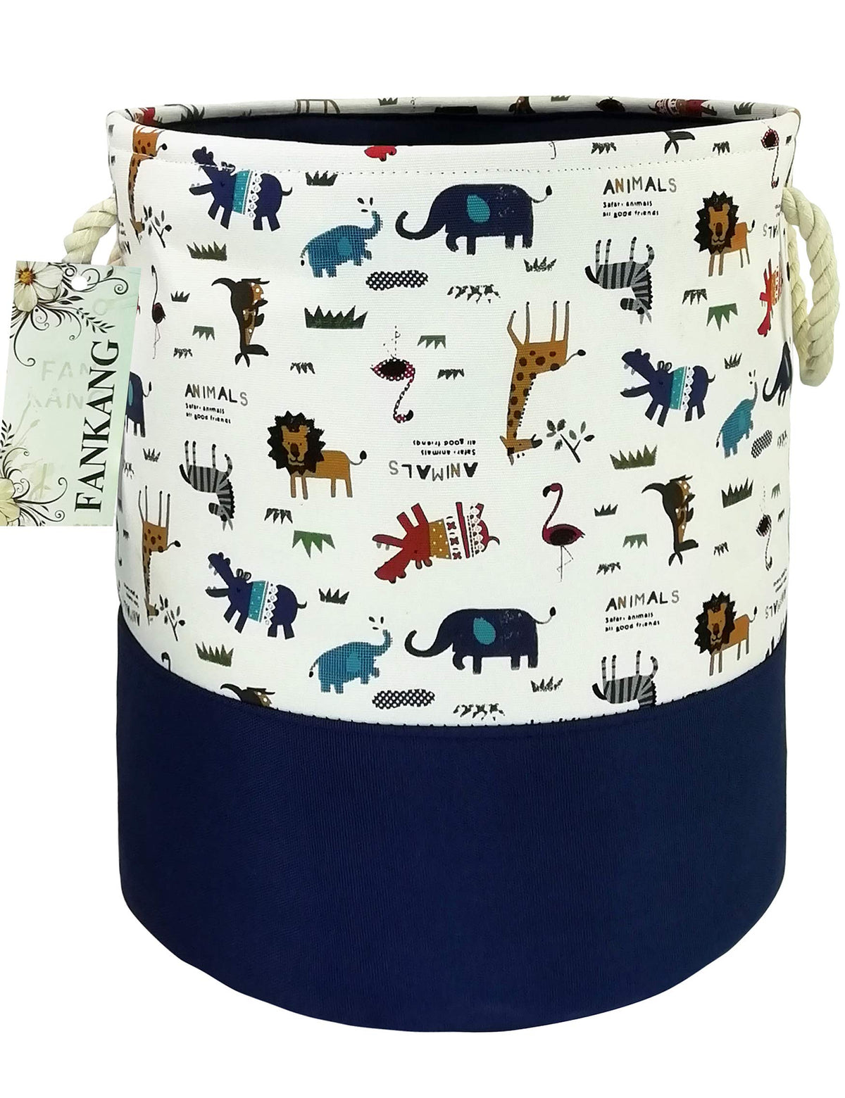 Fankang Storage Baskets,Collapsible Convenient Nursery Hamper/Laundry Bin/Toy Collection Organizer For Kid'S Room(Animal)
