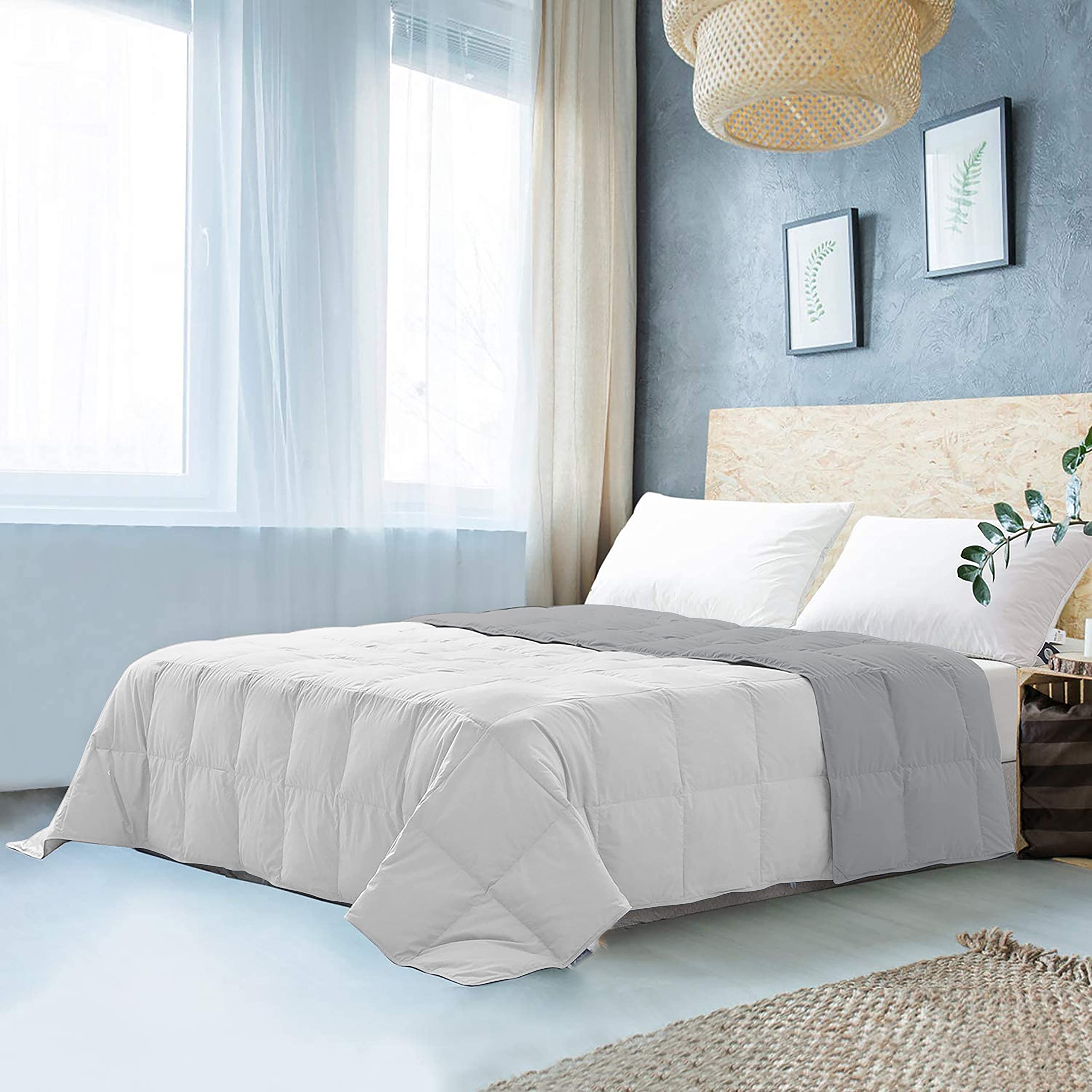 Edmund Microfiber Reversible 250 Gsm All Season Comforter (90 X 90 Inches/228Cm X 228Cm) Comforter/Blanket/Quilt/Rajai  Queen