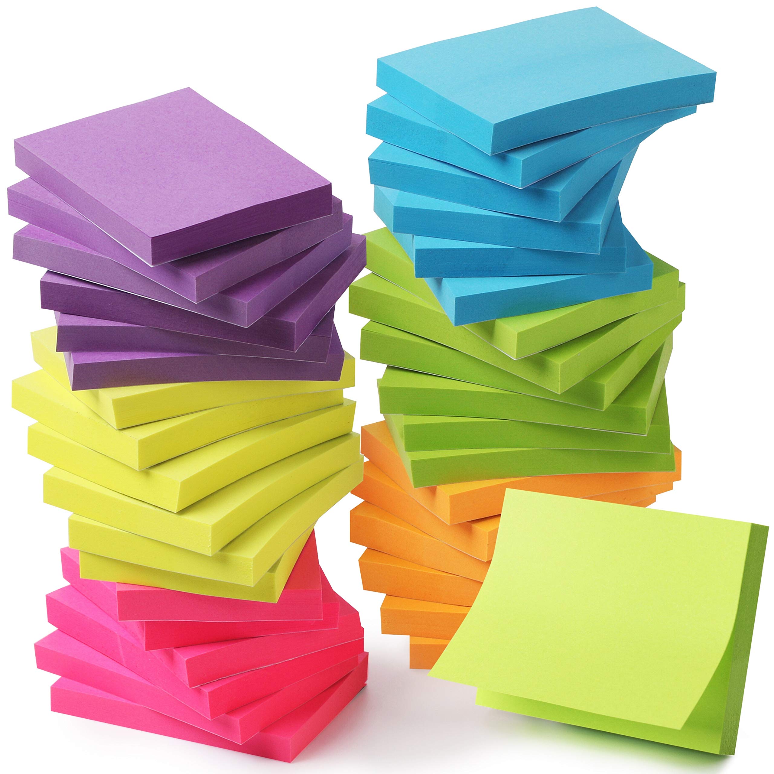 Mr. Pen- Sticky Notes, Bright Neon Colors, 1.5X2 Inch, 2160 Sheets, Small Sticky Notes, Colored Sticky Notes, Mini Sticky Notes,