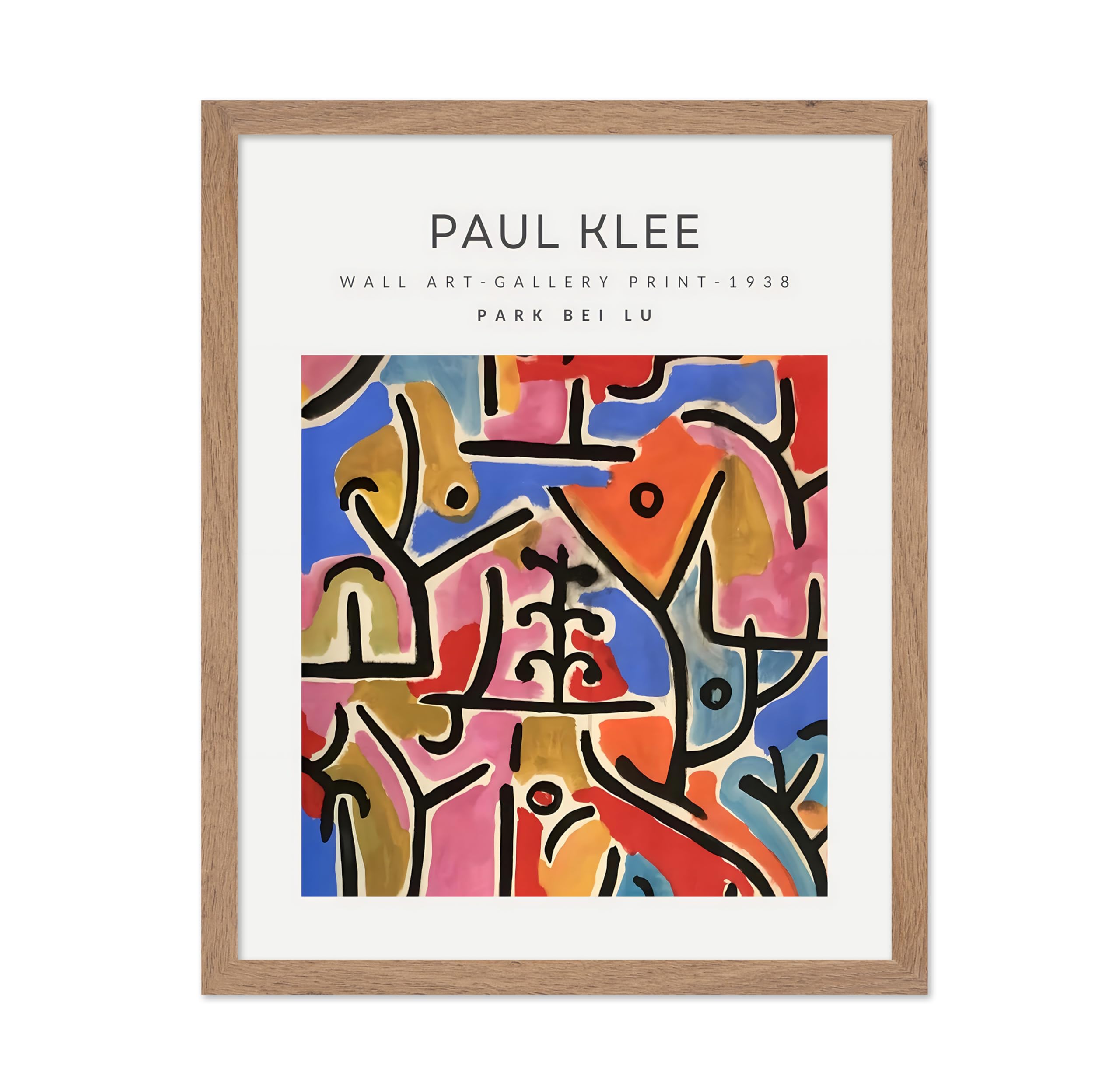 Poster Master Vintage Painting Poster - Retro Minimalist Print - Park Bei Lu, Modern, Colorful, Abstract - Gift for Artist, Frie