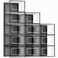 Kuject X-Large Shoe Storage Boxes Organizers Clear Plastic Stackable 12 Pack, Shoe Rack & Holder Substitute, Sneaker Containers,