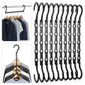 Utopia Home Space Saving Hangers 10 Pack  Magic Hanger Collapsible Black
