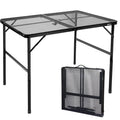 E Eaststorm Folding Table, Easy For Storage, Compact Portable Picnic Table For Grill, Outdoor Camping, Garden, Patio, Dining, Bb