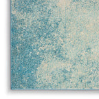 Nourison Passion Navy/Light Blue 9' X 12' Area-Rug, Modern, Abstract, Easy-Cleaning, Non Shedding, Bed Room, Living Room, Dining