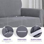 Znsayotx Stretch Oversized Couch Cover Universal Sofa Covers For Living Room Dogs Pet Furniture Protector Spandex Extra Large Sofa Slipcovers With Anti Slip Foam Sticks (Light Grey, Xl Sofa)