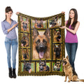 German Shepherd Blanket For Women Men Kids, German Shepherd Gifts For Dog Lover, Super Soft Fuzzy Dog Throw Blanket German Sheph