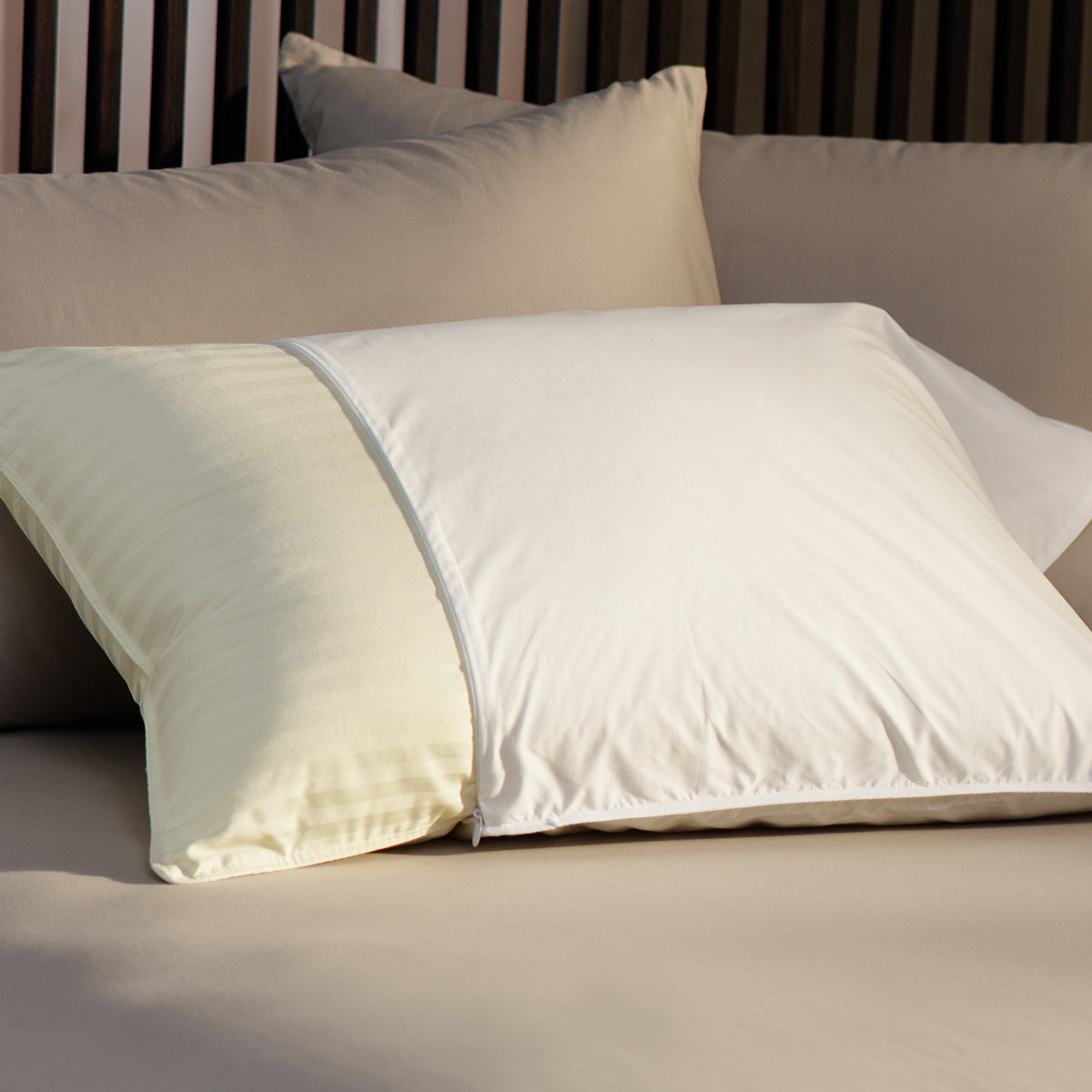 Restful Nights Essential Pillow Protector King (20X36 Inch) White