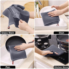 Homaxy 100% Cotton Kitchen Towels And Dishcloths Set, 12 X 12 Inches And 13 X 28 Inches, Set Of 8 Bulk Kitchen Towels Set, Ultra