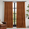 RYB HOME Halloween Velvet Curtains 84 inch, Room Darkening Window Curtains for Living Room Thermal Insulated Privacy Backdrop wi